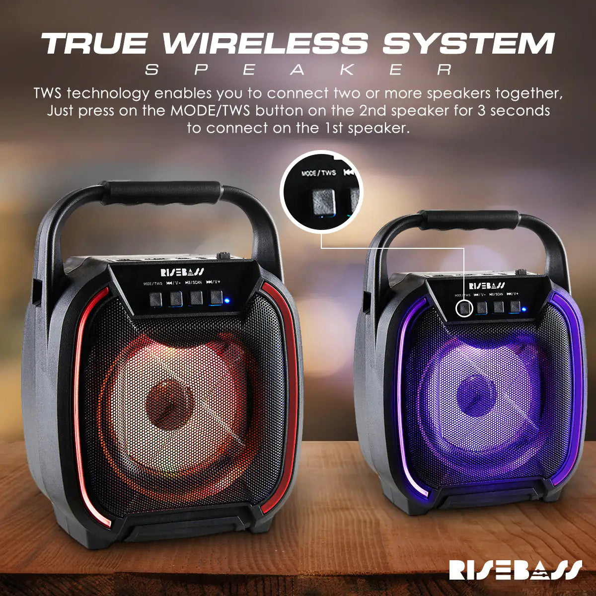 We Outside - Portable Wireless Bluetooth Speaker with TWS Function - Another Bodega