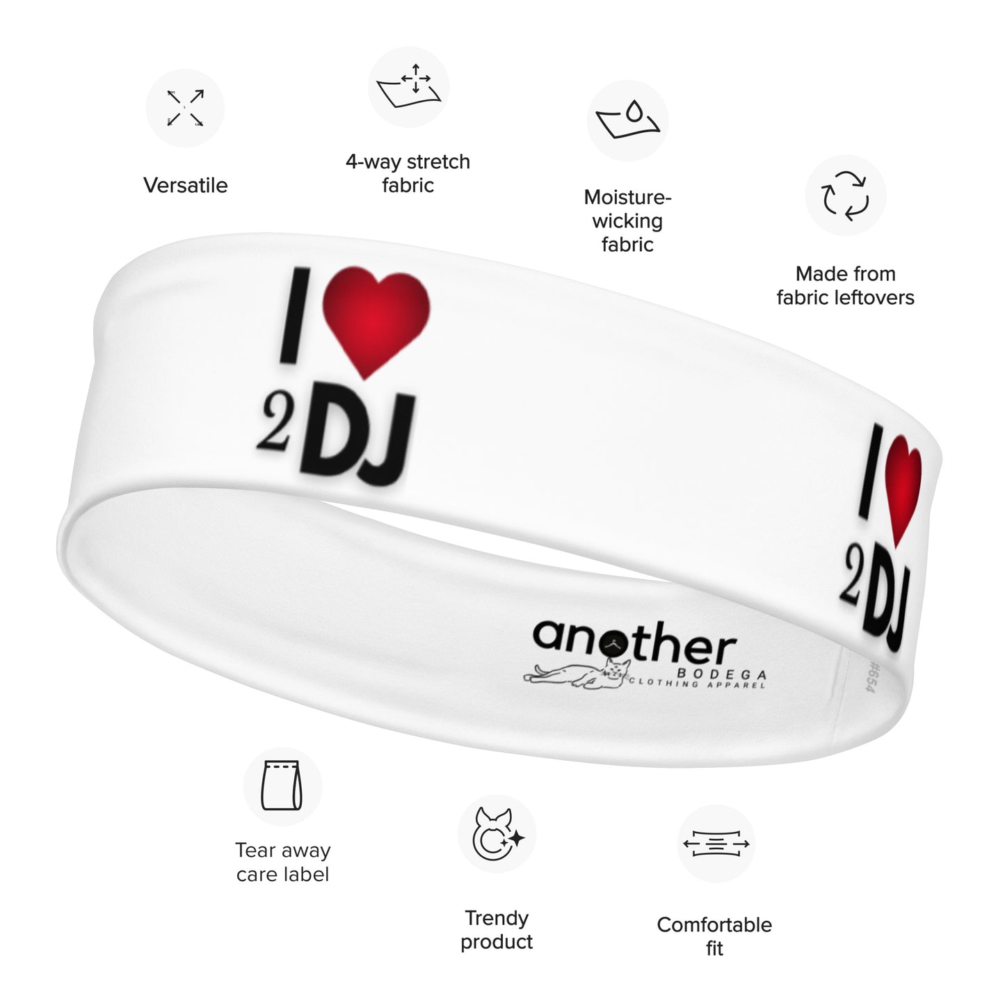 I Love 2 DJ Headband - Another Bodega