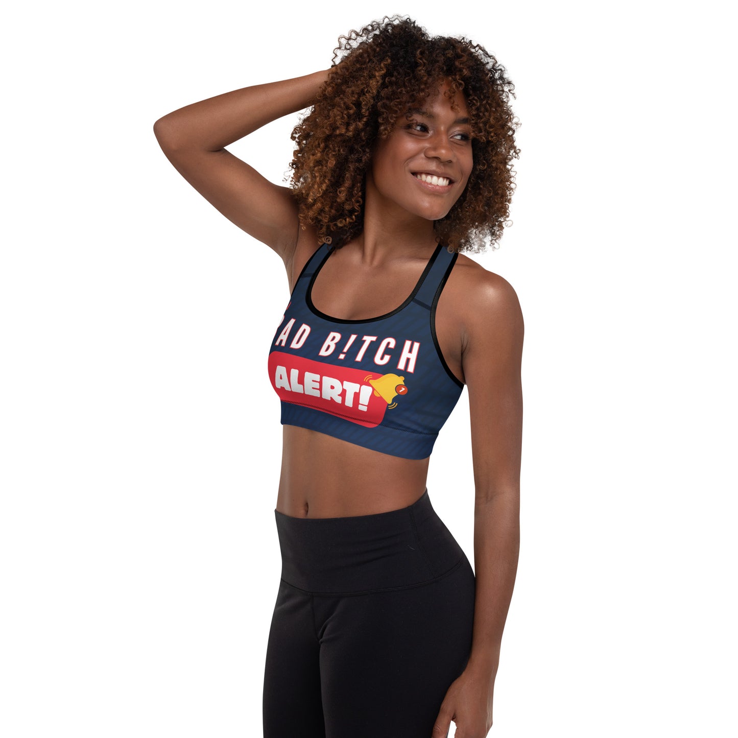 Bad B**ch Alert Padded Sports Bra - Another Bodega