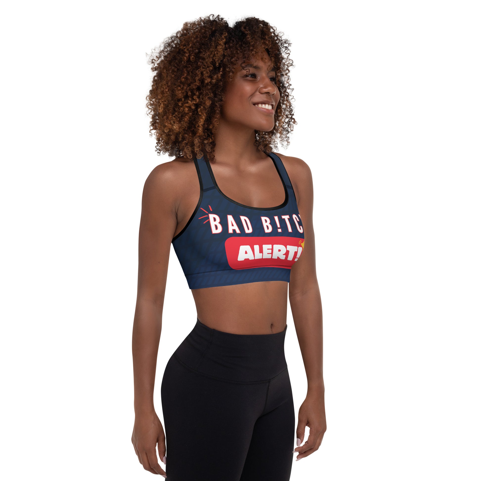 Bad B**ch Alert Padded Sports Bra - Another Bodega