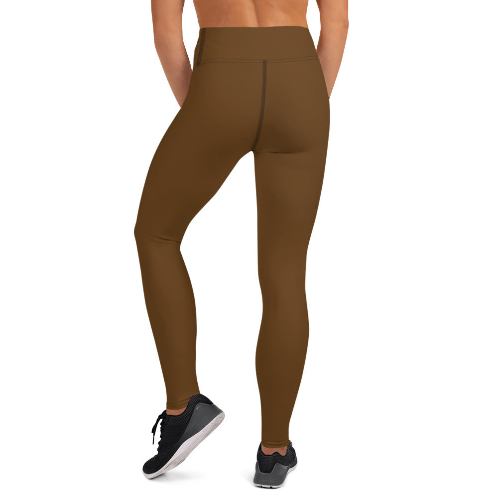 Chocolate Brown Yoga Leggings - Another Bodega