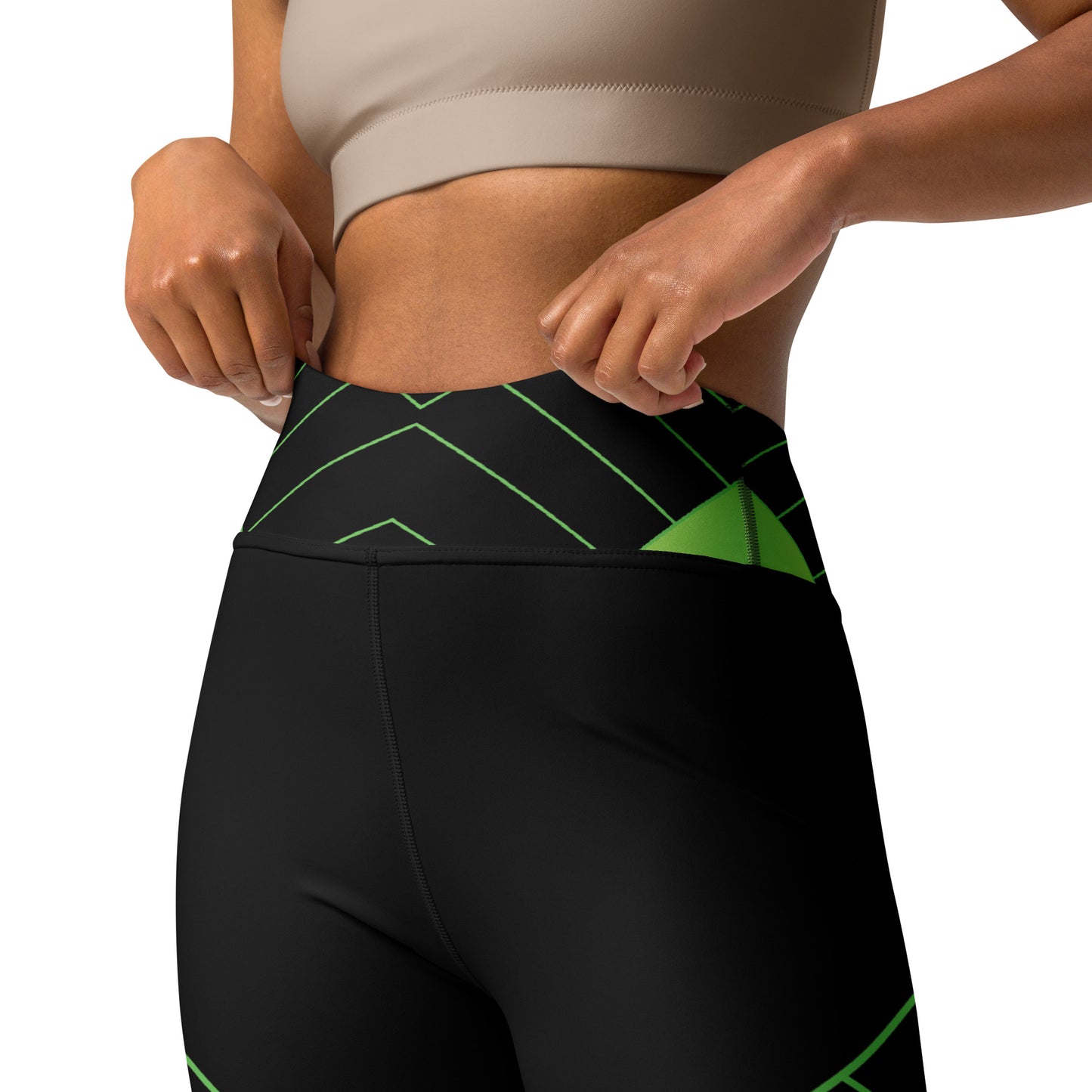 Laser Green Yoga Leggings - Another Bodega
