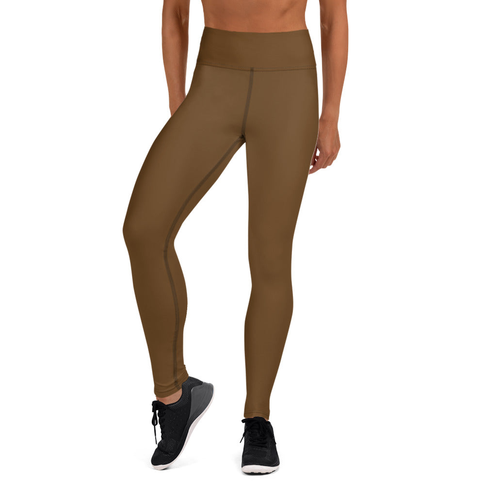 Chocolate Brown Yoga Leggings - Another Bodega