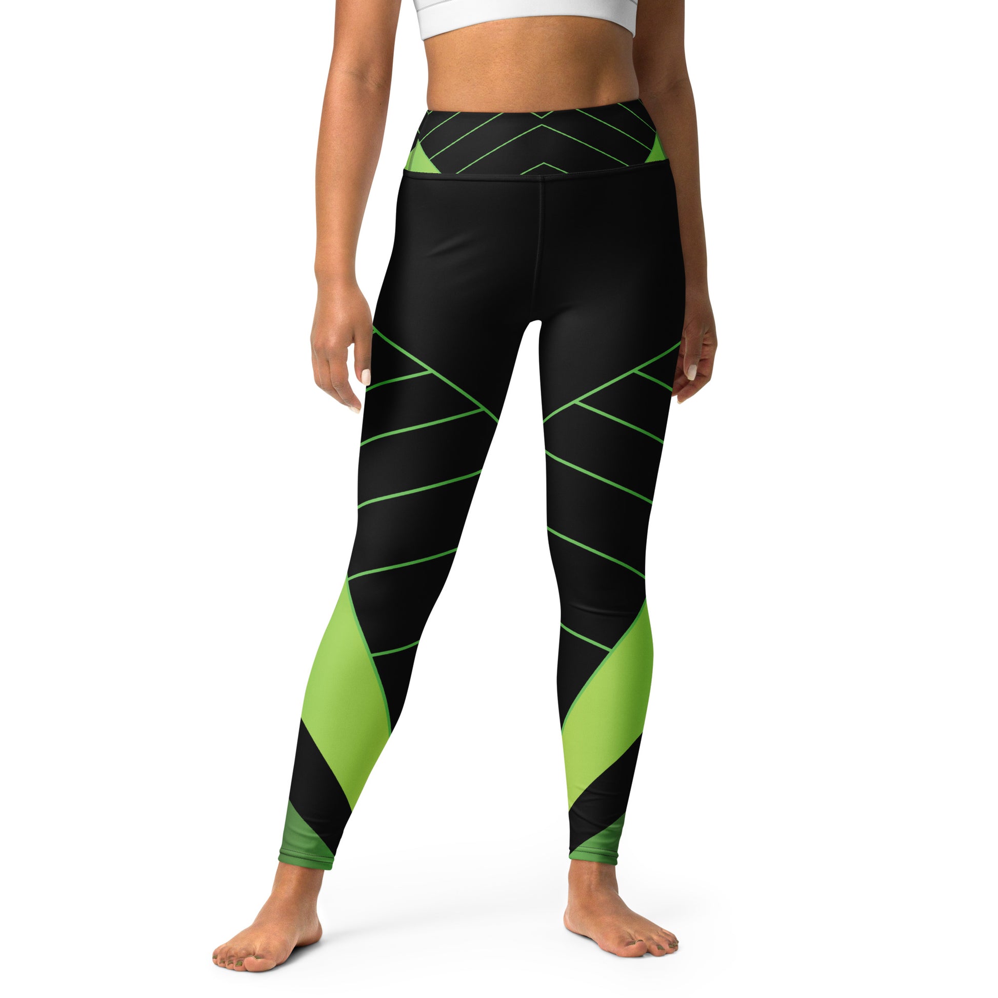 Laser Green Yoga Leggings - Another Bodega