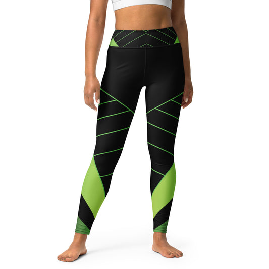 Laser Green Yoga Leggings - Another Bodega