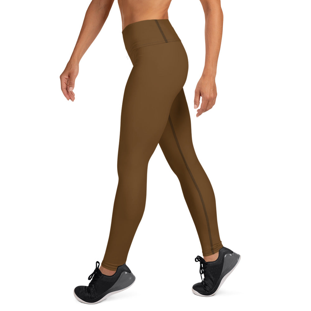 Chocolate Brown Yoga Leggings - Another Bodega