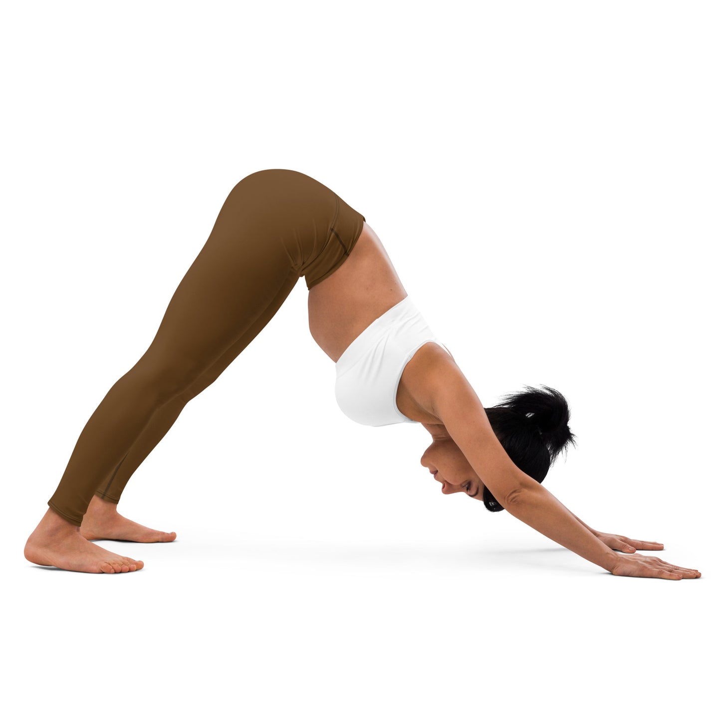 Chocolate Brown Yoga Leggings - Another Bodega