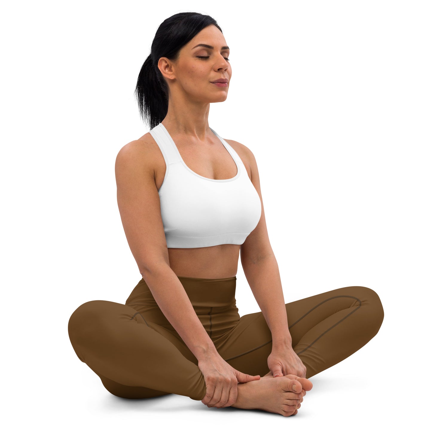 Chocolate Brown Yoga Leggings - Another Bodega