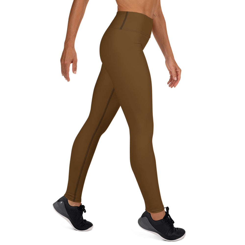 Chocolate Brown Yoga Leggings - Another Bodega