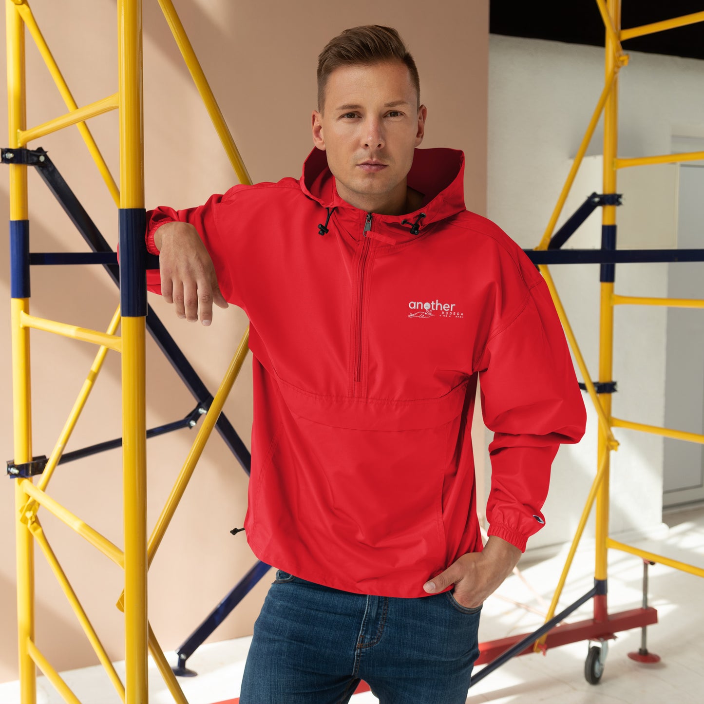 Another Bodega Embroidered Champion Packable Jacket - Another Bodega