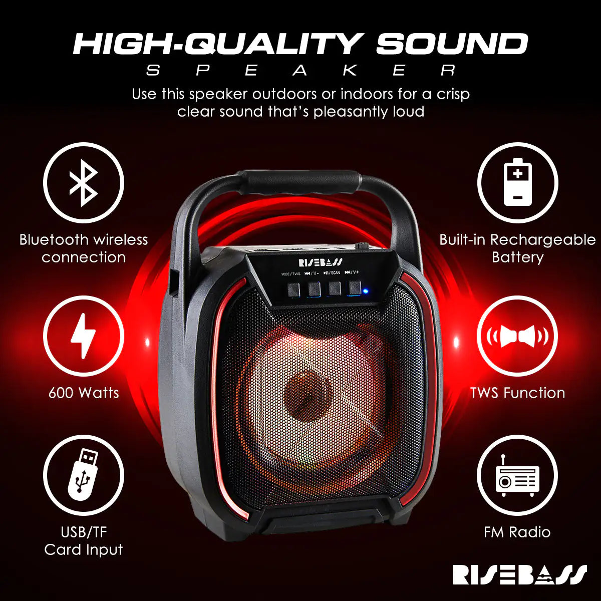 We Outside - Portable Wireless Bluetooth Speaker with TWS Function - Another Bodega