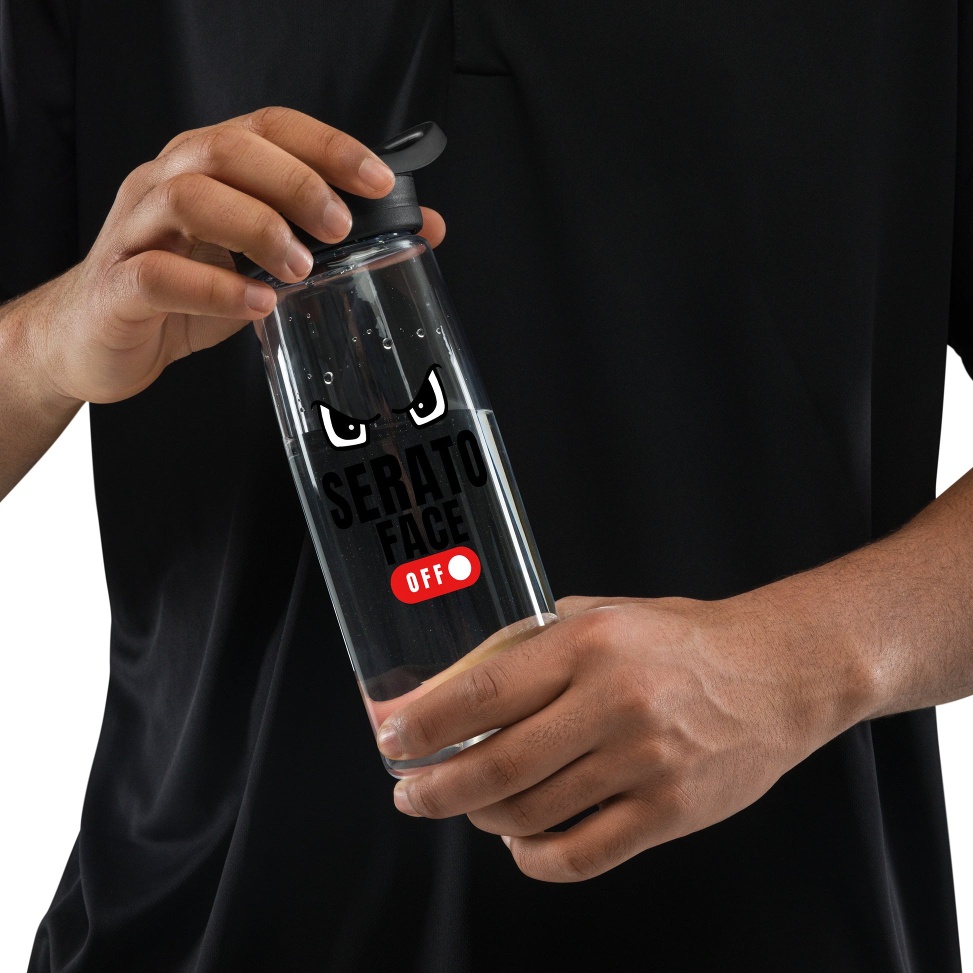 No Serato Face Sports water bottle - Another Bodega