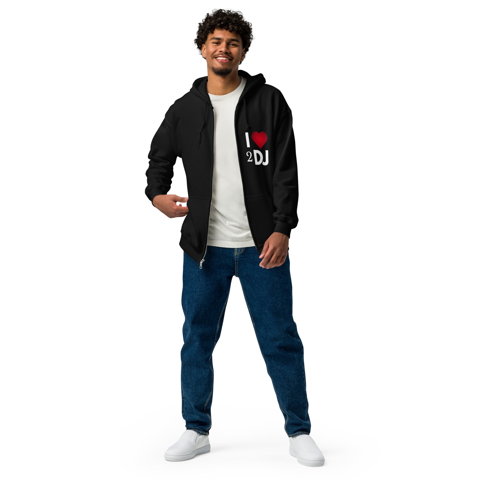 I Love 2 DJ heavy blend zip hoodie - Another Bodega
