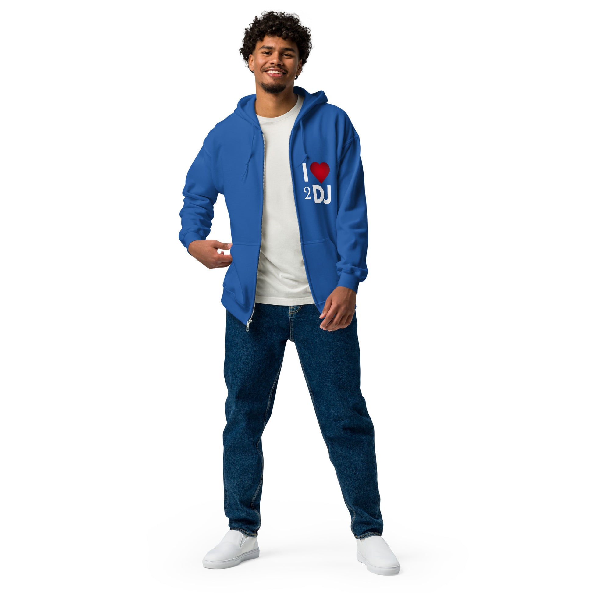 I Love 2 DJ heavy blend zip hoodie - Another Bodega