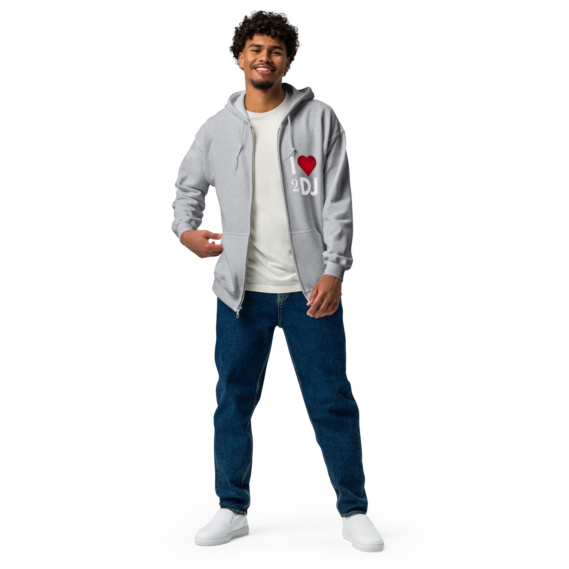 I Love 2 DJ heavy blend zip hoodie - Another Bodega