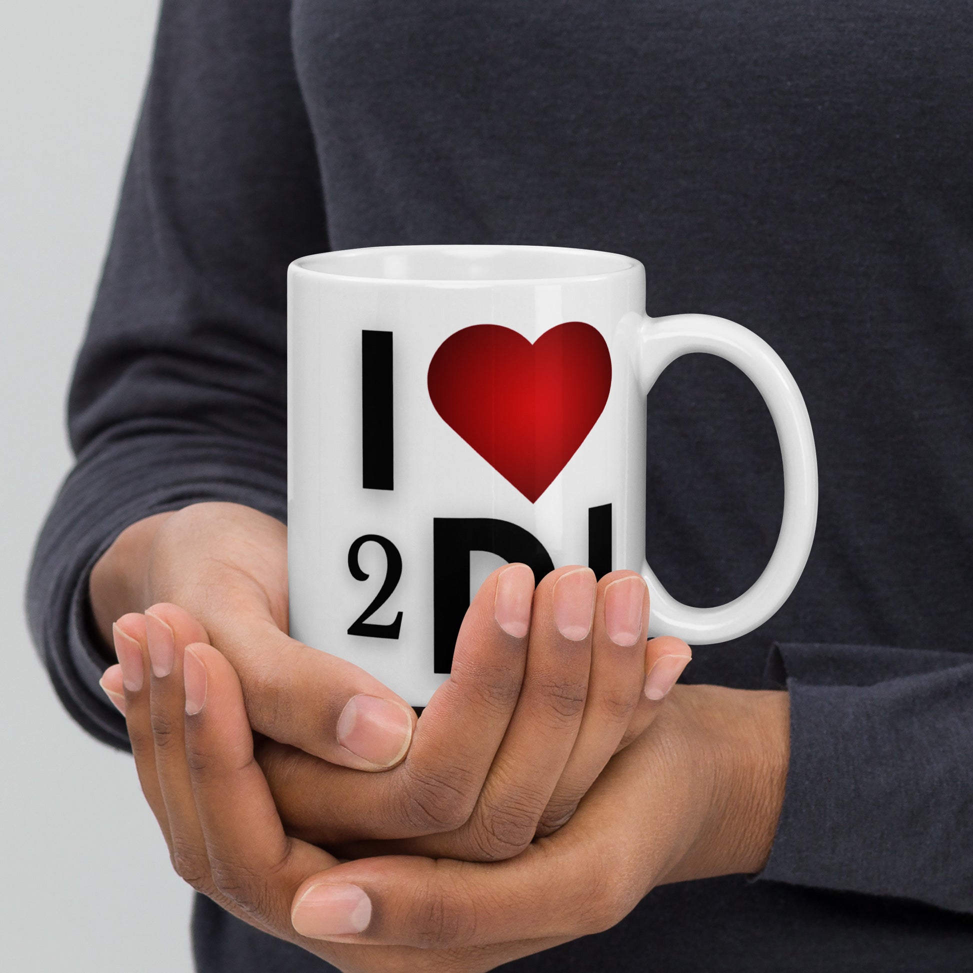 I Love 2 DJ White glossy Mug - Another Bodega