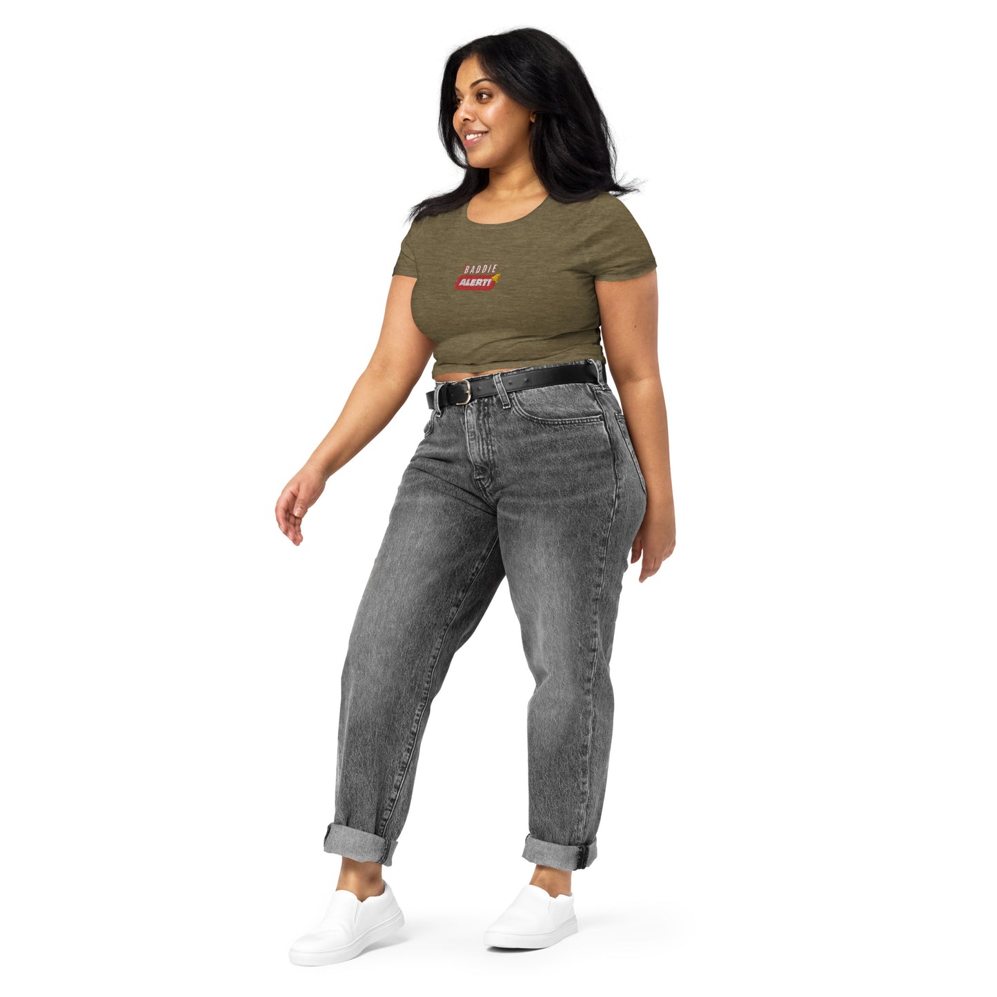 Baddie Alert Women’s Crop Tee - Another Bodega