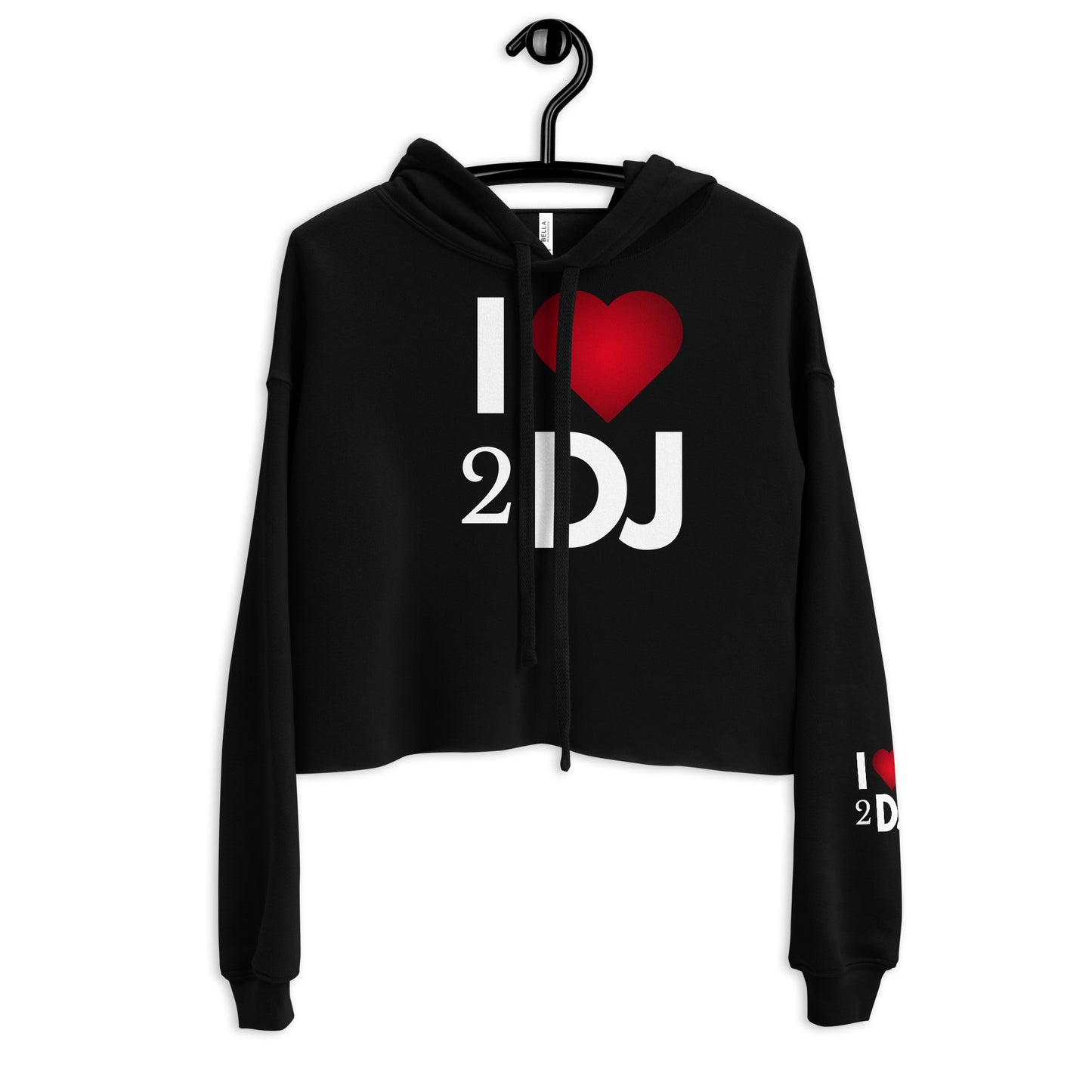 I Love 2 DJ Crop Hoodie - Another Bodega