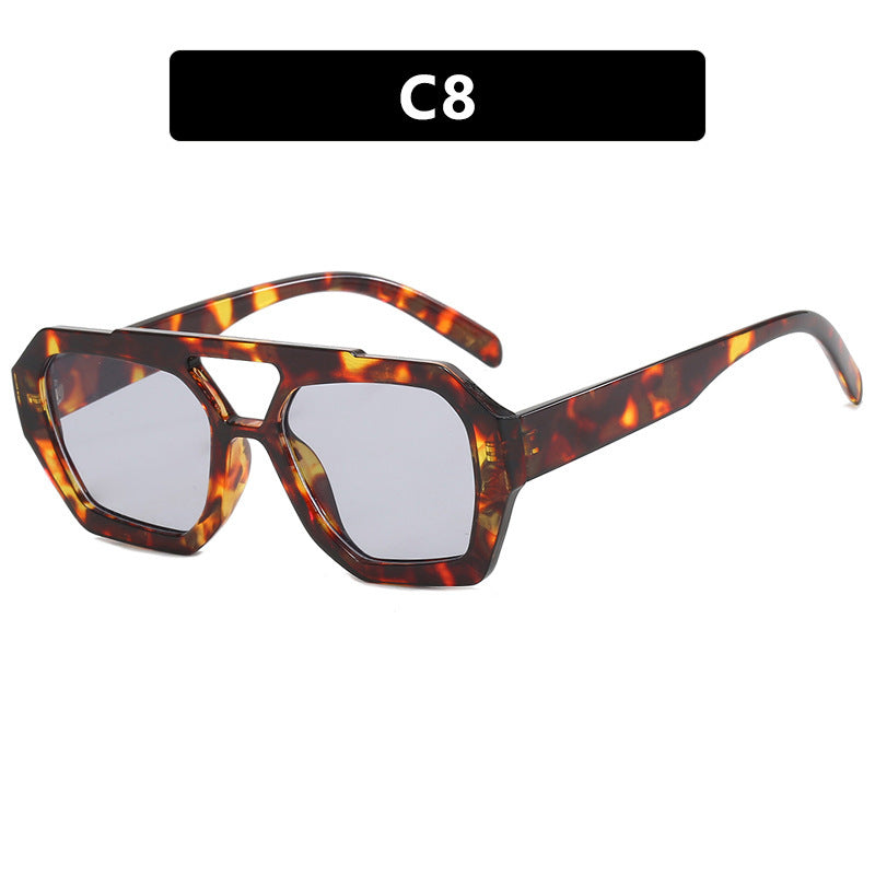 You Hollywood - Big Frame Leopard Sunglasses