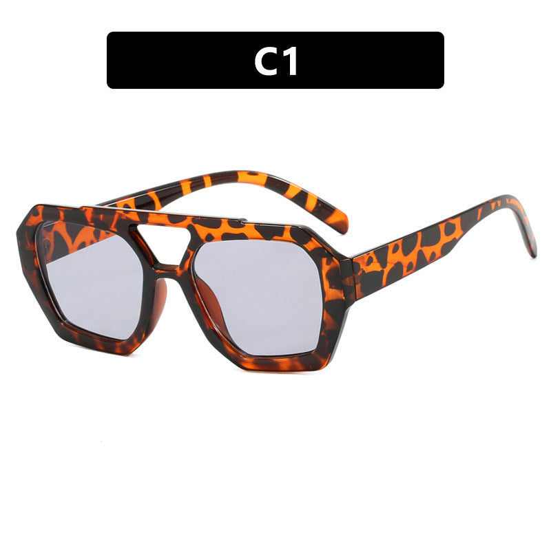 You Hollywood - Big Frame Leopard Sunglasses