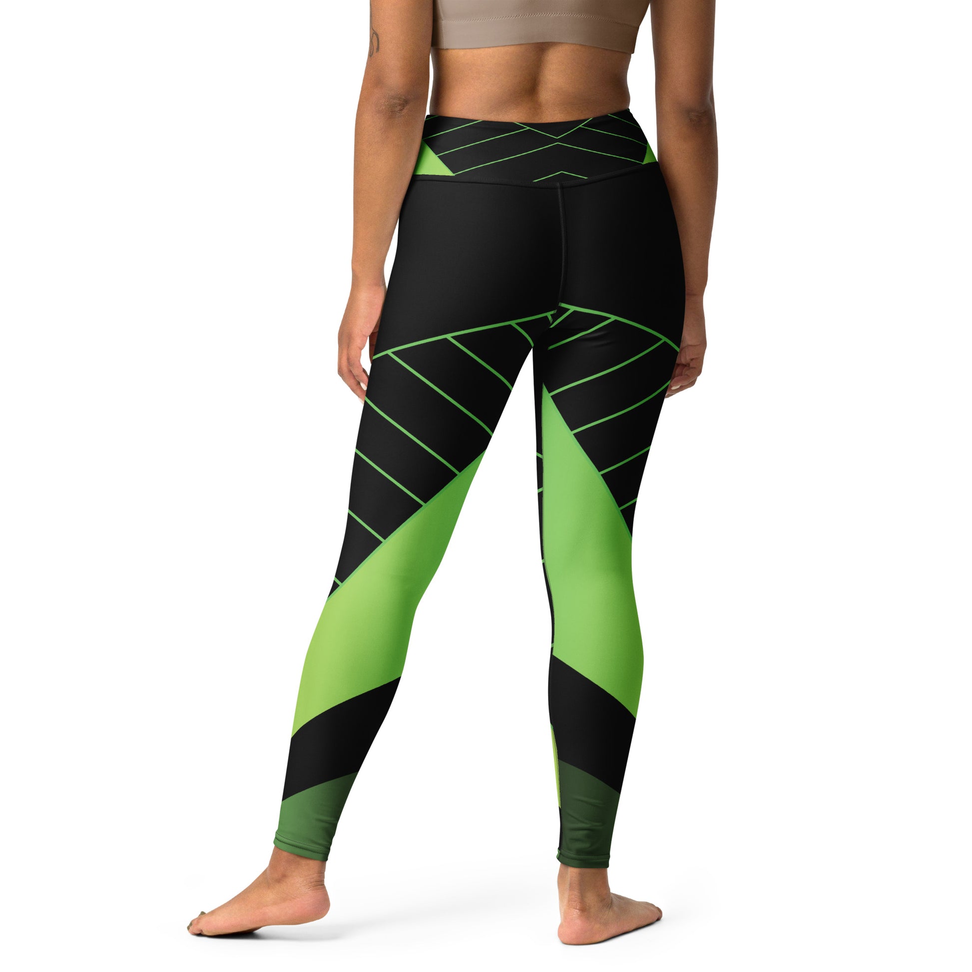 Laser Green Yoga Leggings - Another Bodega