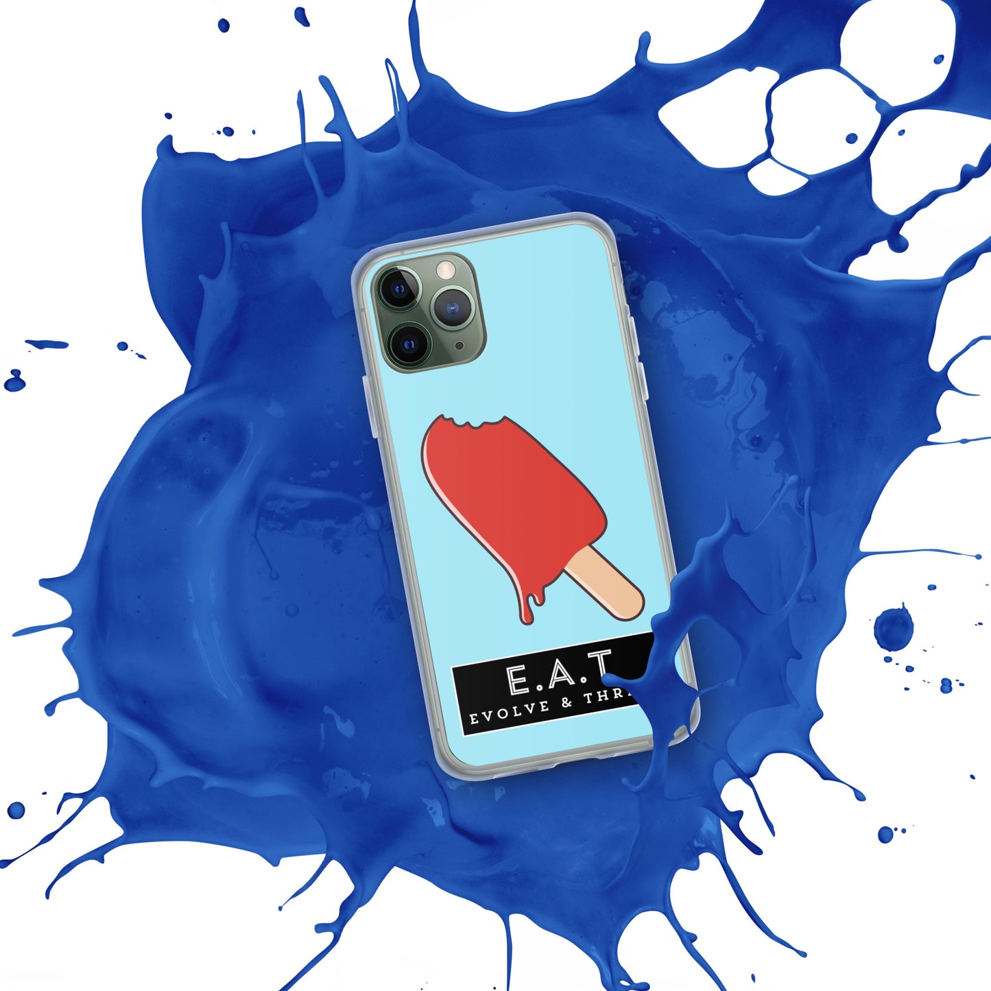 E.A.T Blizzard Blue Clear Case for iPhone®