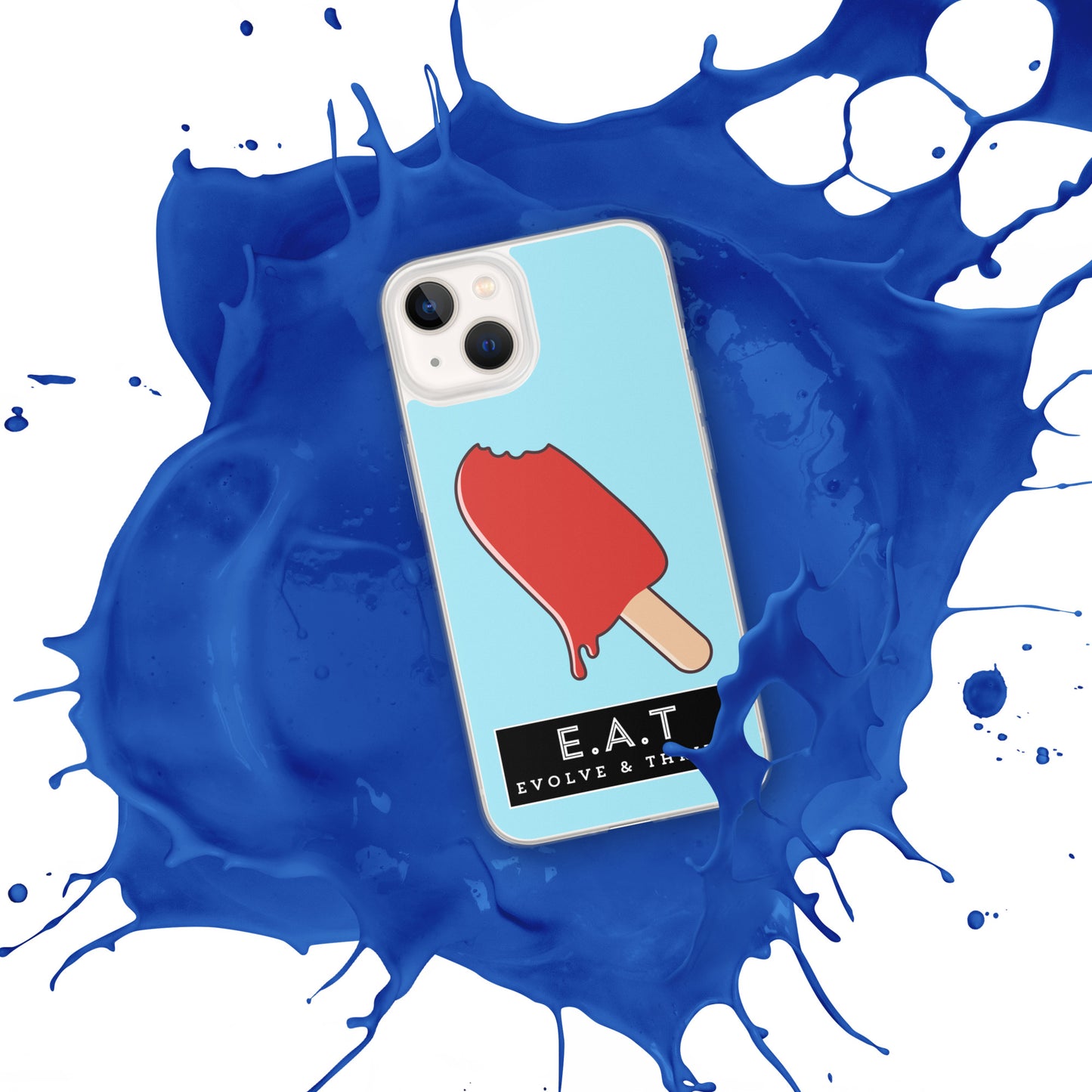 E.A.T Blizzard Blue Clear Case for iPhone®