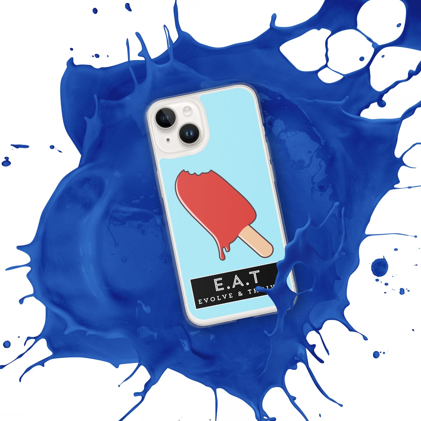 E.A.T Blizzard Blue Clear Case for iPhone®