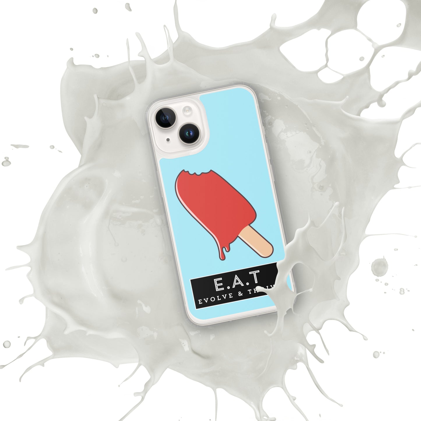 E.A.T Blizzard Blue Clear Case for iPhone®