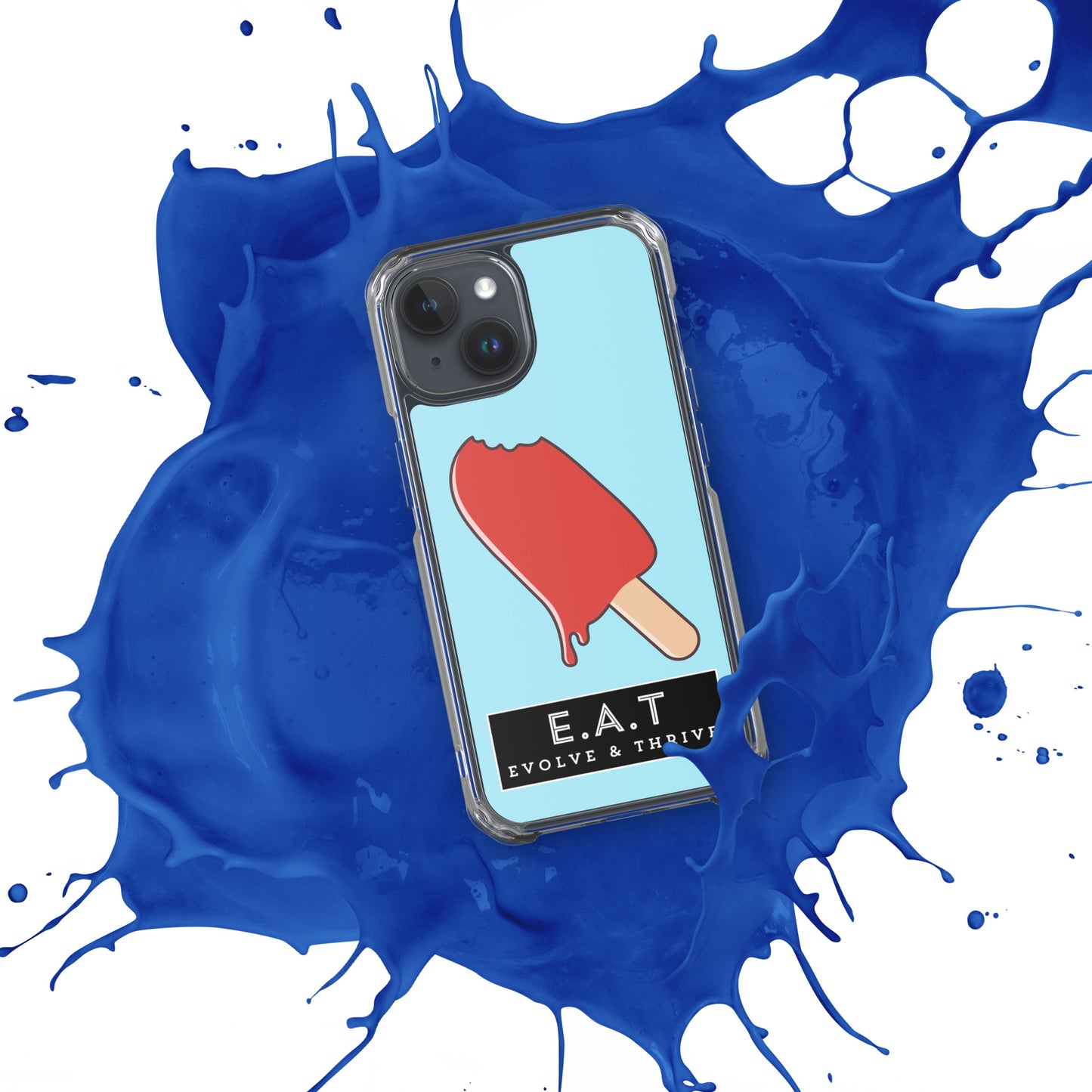 E.A.T Blizzard Blue Clear Case for iPhone®