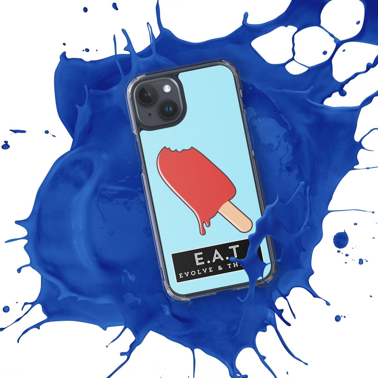 E.A.T Blizzard Blue Clear Case for iPhone®