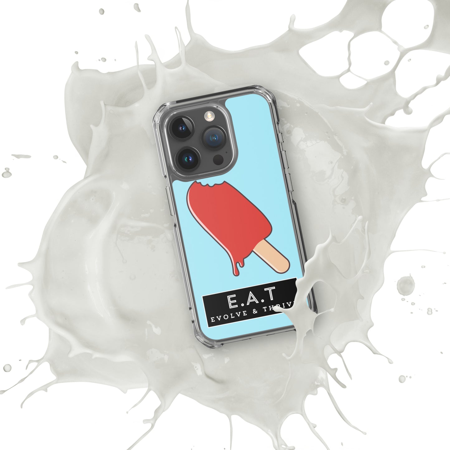 E.A.T Blizzard Blue Clear Case for iPhone®