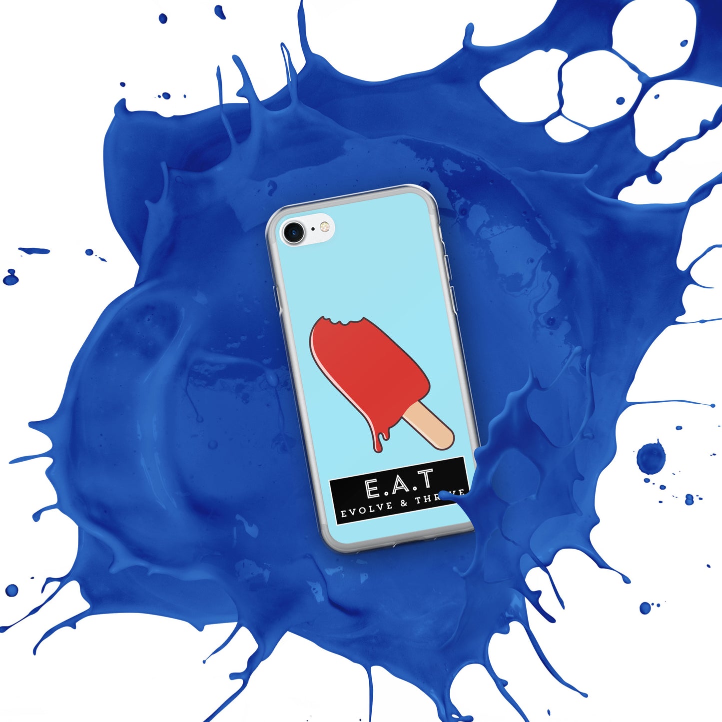 E.A.T Blizzard Blue Clear Case for iPhone®