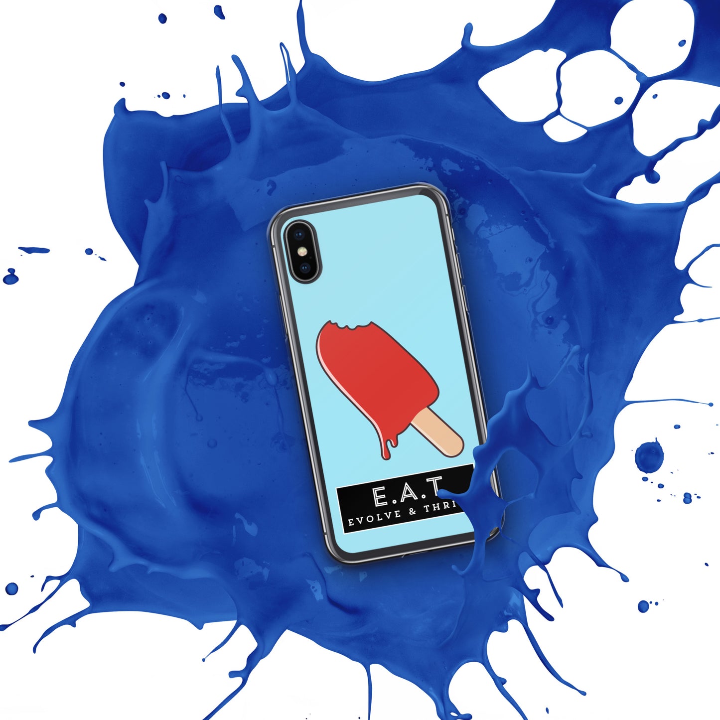 E.A.T Blizzard Blue Clear Case for iPhone®