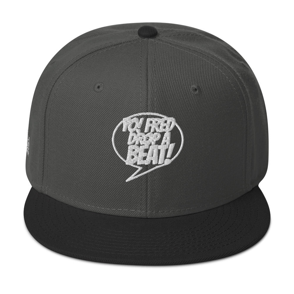 Yo! Fred Drop A Beat Snapback Hat Embroidery