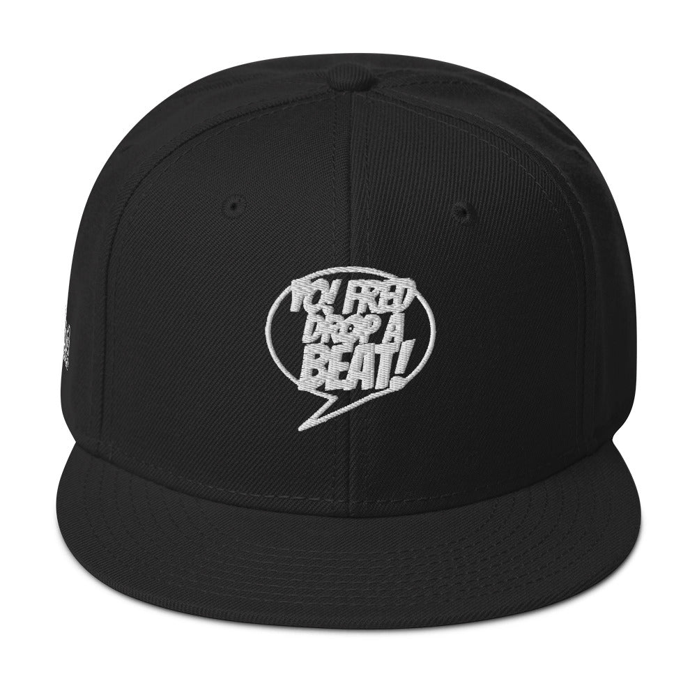 Yo! Fred Drop A Beat Snapback Hat Embroidery