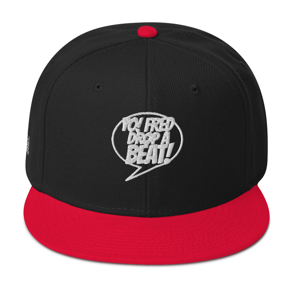 Yo! Fred Drop A Beat Snapback Hat Embroidery