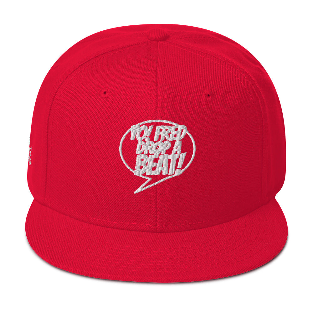 Yo! Fred Drop A Beat Snapback Hat Embroidery